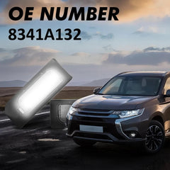 2x LED License Plate Light Lamp White For 11-20 Mitsubishi Outlander Sport ASX A 6B93BC-57