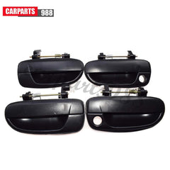 4Pcs Outside Door Handle Front RearLH RH for Hyundai Accent 2000-2006 1.6LBlack 6B93BC-57