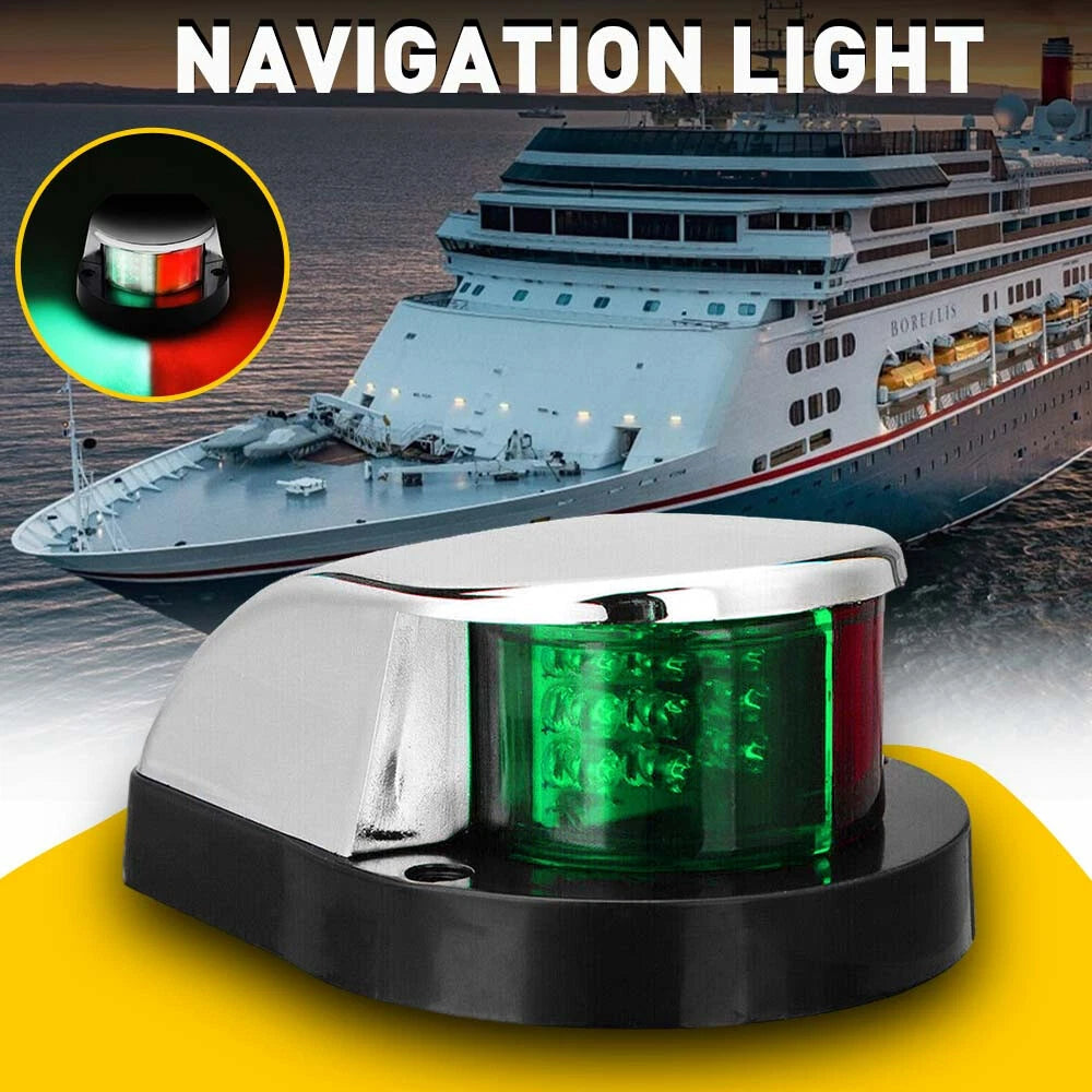 Boat Navigation Lights Red Green LED Marine Navigation Light Boat Bow Light EOA 6B93BC-57