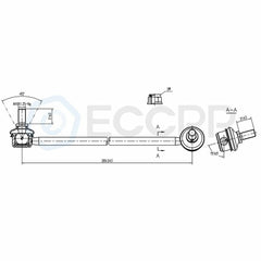 4Pc Front Rear Stabilizer /Sway Bar End Link Fits 2003 2004-2008 Hyundai Tiburon