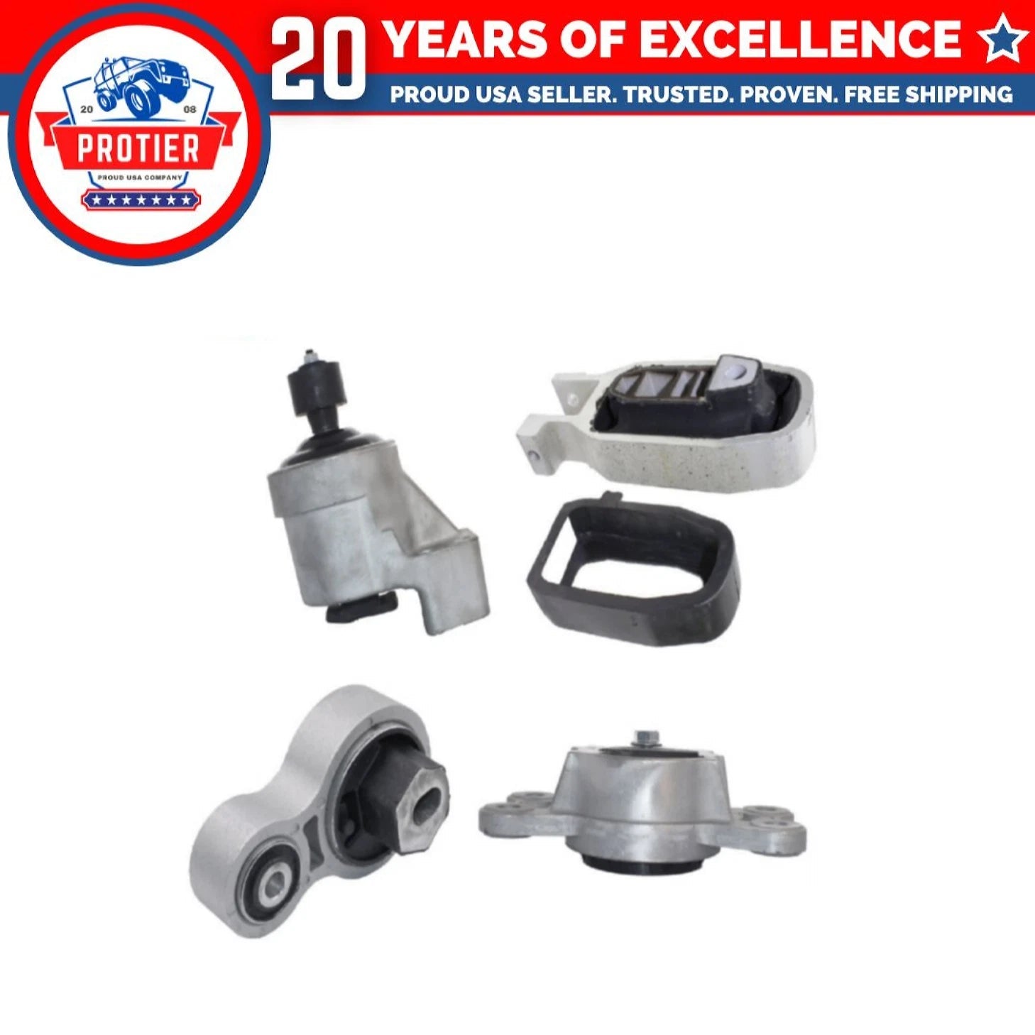 Motor & Trans Mount 4PCS Compatible for Compatible ford Edge 3.5L/ Lincoln 6B93BC-57