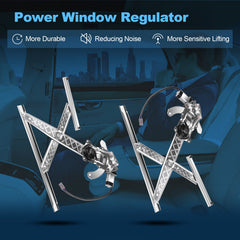 For 1997-1998 Ford F150 Front Left Right Power Window Regulator With Motor 6B93BC-57