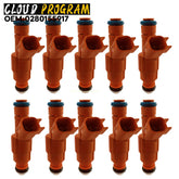 10Pcs Fuel Injectors For Ford F250 F350 F450 F550 6.8L V10 2000-2004 0280155917 6B93BC-57