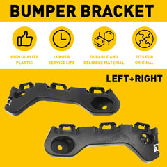 1 Pair For 2011 2012 2013 2014 Ford Edge Bumper Bracket Front Beam Mount Support 6B93BC-57