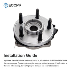 2P Wheel Hub Bearings Front 4WD AWD For Ford Explorer Ranger Mercury Mountaineer 6B93BC-57
