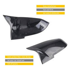 Carbon Fiber Side Mirror Caps Cover For 2014-2018 BMW M Series F87 M2 BMW i3 i3S 6B93BC-57