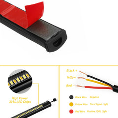 Motorcycle Handlebar LED Mini Turn Signal Indicator Light For AUXITO Softail EOA 6B93BC-57