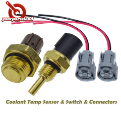 Cooling Fan Switch & Coolant Sensor & Connectors For Honda Odyssey Accord Pilot 6B93BC-57