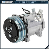 1x A/C Compressor with Clutch for Sanden 508 2-Groove V-Belt 6B93BC-57