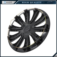 ECCPP 17" Wheel Hub Caps For R17 Tires Wheel Rim Covers Snap-On Silver & Black ECCPP