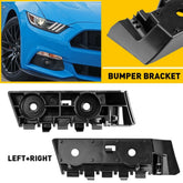 Bumper Bracket Set For 2015-2017 Ford Mustang Support Side Front Steel 2Pc EOA 6B93BC-57