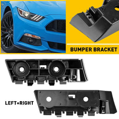 Bumper Bracket Set For 2015-2017 Ford Mustang Support Side Front Steel 2Pc EOA 6B93BC-57