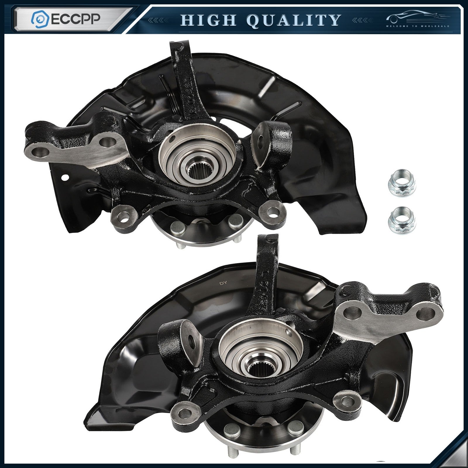 2X Front Wheel Hub Bearing Knuckles Assembly For Toyota Highlander AWD 2004-2007 6B93BC-57