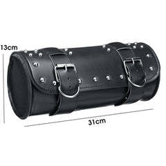 12'' Motorcycle Fork Tool Bag Storage Pouch Luggage Leather For Harley Davidson