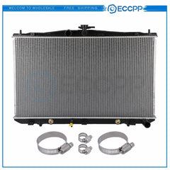 Radiator For 10-14 Lexus RX350 RX450h Toyota Sienna with Oil Hose Clamps Kit