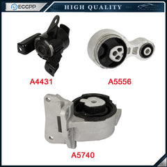 For 2010-2011 Mercury Milan 2.5L GAS AUTO Transmission Motor&Trans Mounts Set 6B93BC-57