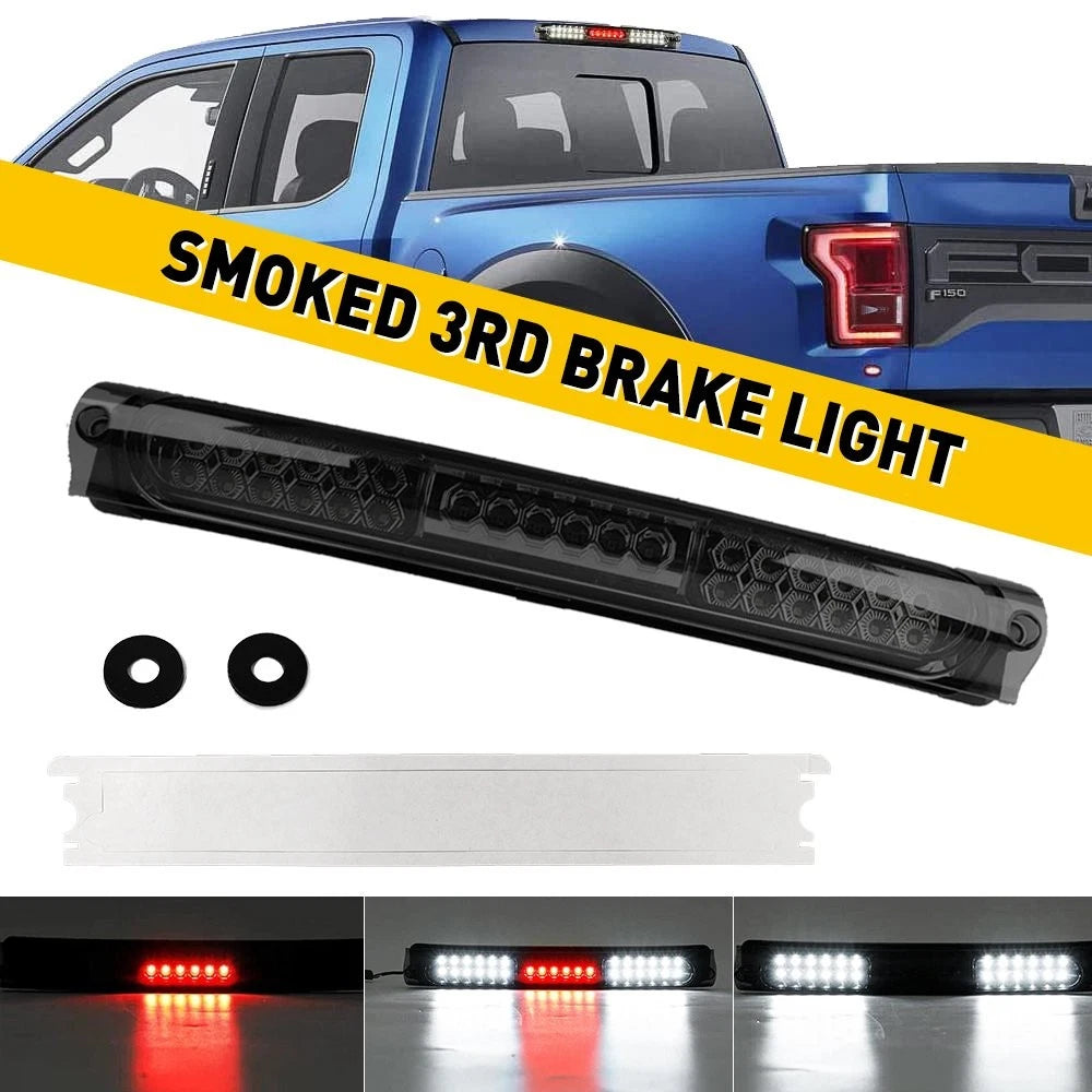 For 1997-2003 Ford F150 Black/Smoked LED 3rd Tail Brake Light Third Stop Lamp EA 6B93BC-57