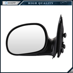 Driver Side Power Mirror For 1997-2004 Ford F150 Manual Fold Black 6B93BC-57