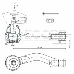 Fits 2003-2009 Kia Sorento 4pcs Front Inner & Outer Tie Rod Links Steering Part 6B93BC-57
