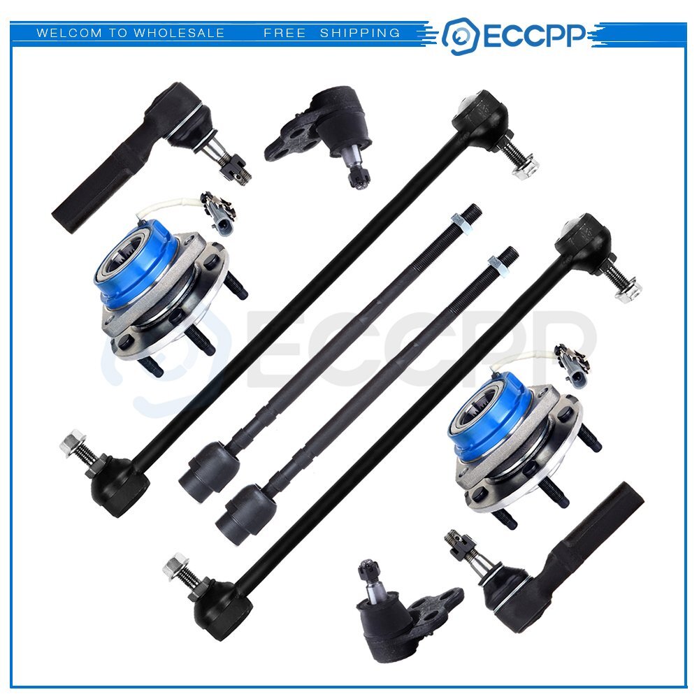 10pcs For 2004-08 Pontiac Wheel Hub & Bearing Assembly 5-Bolt w/ABS & Suspension 6B93BC-57