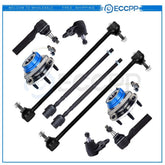 10pcs For 2004-08 Pontiac Wheel Hub & Bearing Assembly 5-Bolt w/ABS & Suspension 6B93BC-57