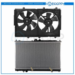 Electric Radiator Cooling Fan Kit For 2003 2004 2005-2006 Mitsubishi Outlander 6B93BC-57