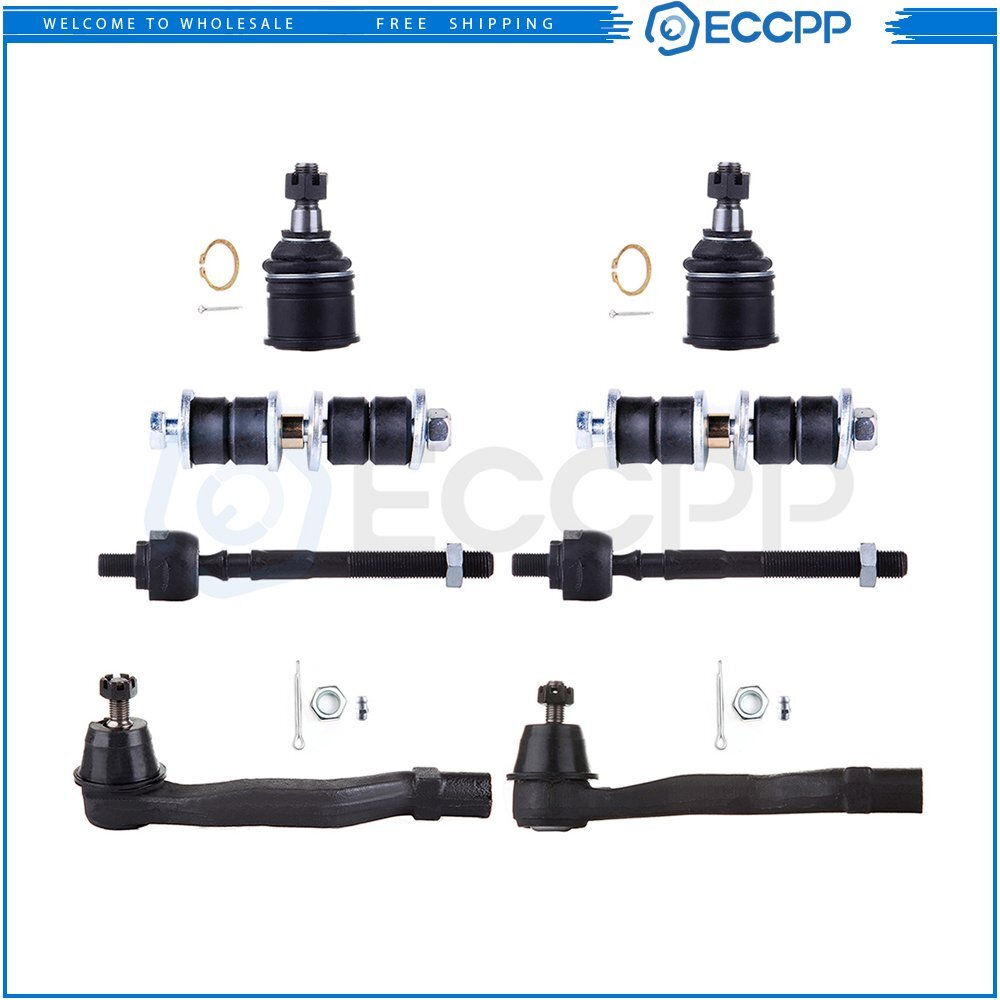 Front Lower Ball Joints Steering Sway Bar Tie Rod End For 1996-2000 Honda Civic 6B93BC-57