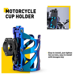 Universal Motorcycle Drink Holder Water Bike Cup Handlebar Bottle Cage Holder 6B93BC-57