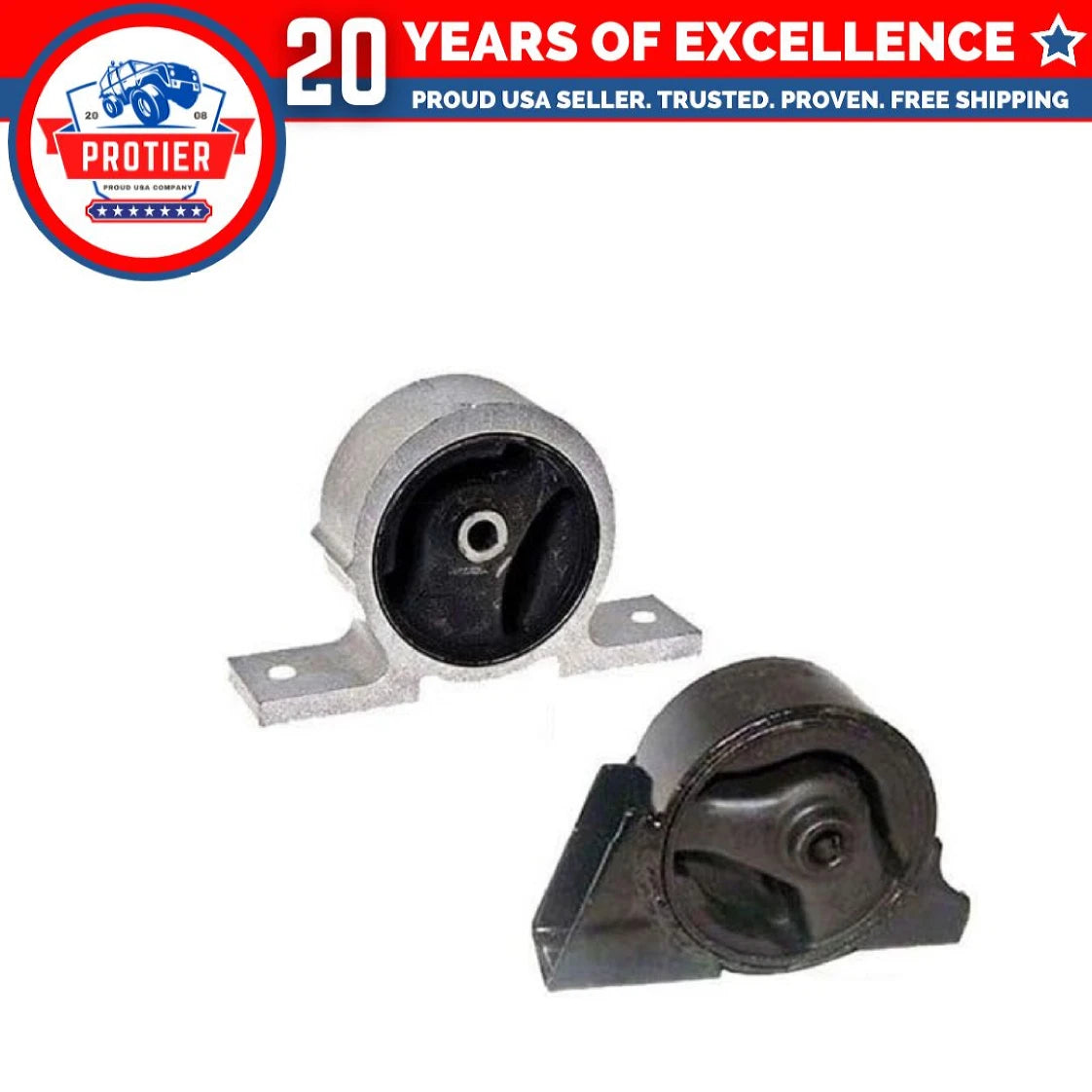 Engine Motor Mount Set for 2000 - 2006 Nissan Sentra 1.8L 2PCS Replaces A7315 6B93BC-57