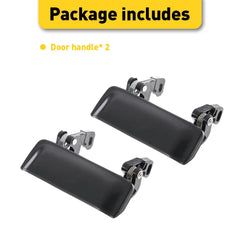 Door Handle Set For 2001-2011 Ford Ranger Smooth Black Front LH RH Outer 2Pc US 6B93BC-57