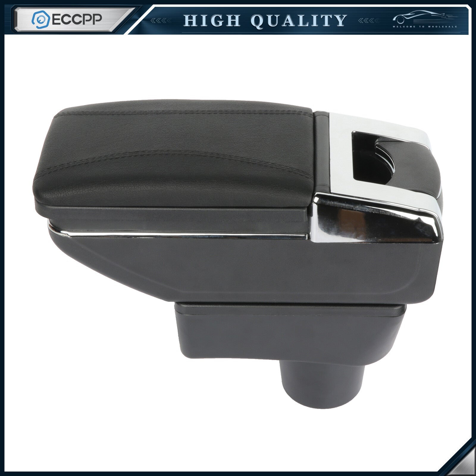 For Mitsubishi Attrage 2015-2019 Center Console Armrest Storage Box with Base US MITSUBISHI