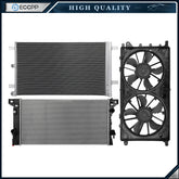 Electric Radiator Condenser Cooling Fan Kit For 2018 2019 Ford Expedition 6B93BC-57