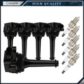 5 For Volvo C70 S60 S70 V70 2.3L 2.4L S80 XC70 2.5L Ignition Coil Spark Plugs 6B93BC-57