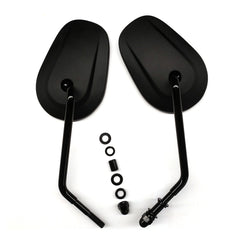 Long Stem Black Motorcycle Rear View Side Mirrors For Harley Sportster 1200 883