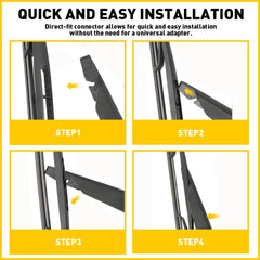 Rear Wiper Arm & Blade For FIAT 500 2012-2019 OE 68079869AA 68079870AA PLASTIC 6B93BC-57