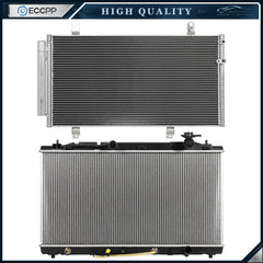 Aluminum Radiator & AC Condenser Cooling Kit For 2005-2011 2012 Toyota Avalon 6B93BC-57