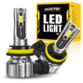 AUXITO 2PC H11 LED Kit Headlight Low Beam Bulbs Super Bright 6500K White 20000LM AUXITO