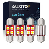 AUXITO 4X Dome Light DE3175 White 6000K Canbus LED Bulb for Toyota Camry 4Runner AUXITO