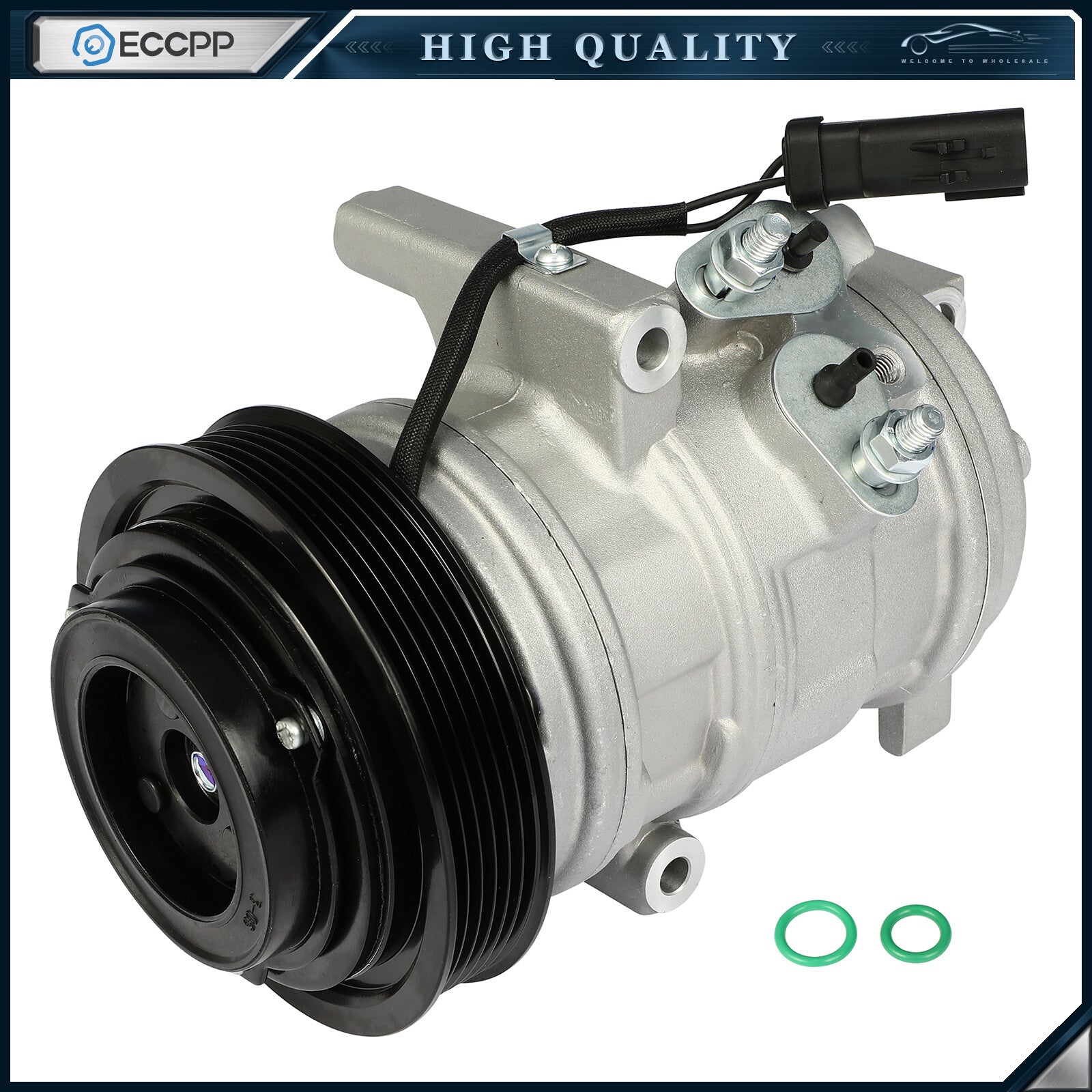A/C Compressor Fits 06-10 Chrysler 300 Dodge Charger 06-08 Magnum 2.7L 10S17C 6B93BC-57