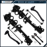 Front Struts Sway Bar Links Tie Rod End Kit For Kia Optima 2011 2012 Coil Spring KOEEP