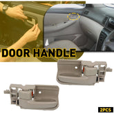 2X Left & Right Interior Door Panel Handle Beige For 2008 Toyota Corolla Sport 6B93BC-57