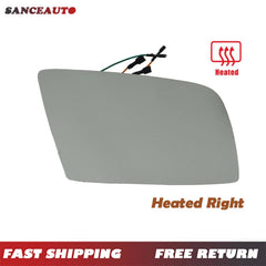 Right 4Pin Door Mirror Glass W/ Connector Heated For BMW E60 E61 E63 E64 2003-10 6B93BC-57