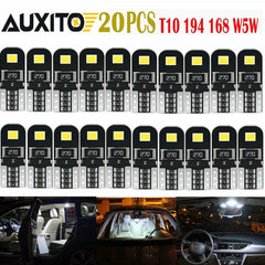 20x White Error Free T10 LED 2835smd Interior Wedge Light Bulb W5W 194 168 2825 6B93BC-57