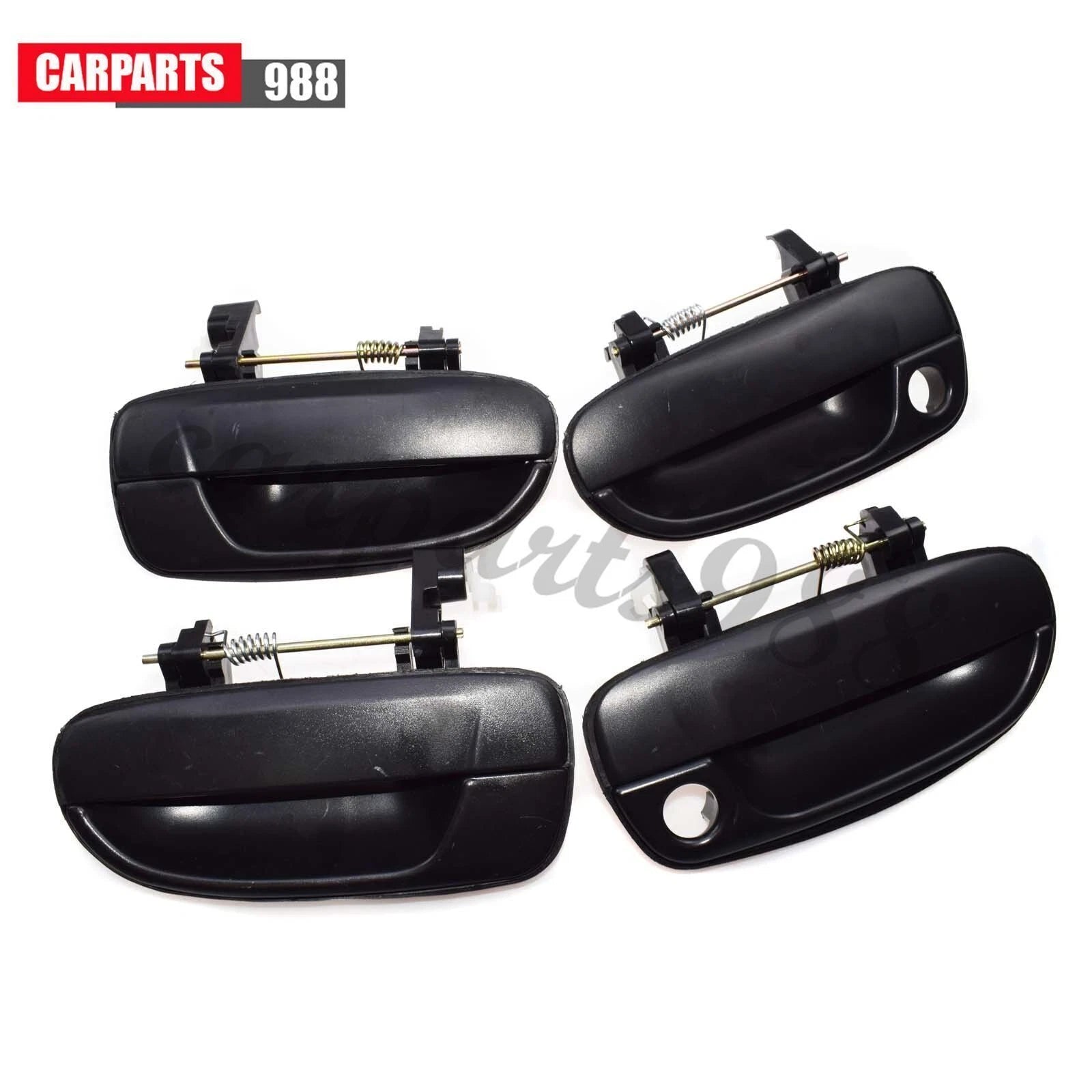 4Pcs Outside Door Handle Front RearLH RH for Hyundai Accent 2000-2006 1.6LBlack 6B93BC-57