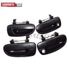 4Pcs Outside Door Handle Front RearLH RH for Hyundai Accent 2000-2006 1.6LBlack 6B93BC-57