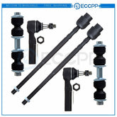 6pcs Front Inner Outer Tie Rods Sway Bars Kit For 04-08 Pontiac Grand Prix 6B93BC-57