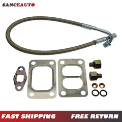 Oil Feed Line W/ Connector Set for Dodge RAM 5.9L Cummins 6B 12V 1989-98 3913824 6B93BC-57