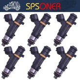 6PCS Fuel Injector for Nissan Infiniti FX35 M35 G35 V6 3.5L 0280158042 16600CD70 6B93BC-57