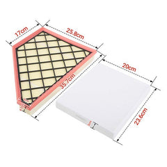 2pcs Premium Combo Engine &Cabin Air Filter for Chevrolet Blazer 19-23 XT5 17-23 6B93BC-57