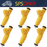 6PCS 0280155746 Fuel Injector for Jeep Cherokee 4.0L V6 Type III 19LB EV1 6B93BC-57